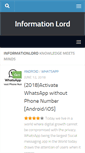 Mobile Screenshot of informationlord.com