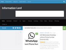 Tablet Screenshot of informationlord.com